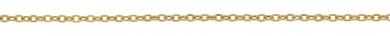 Anchor chain in 585 yellow gold, hollow, 45 cm