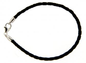 Collier Rinderleder schwarz