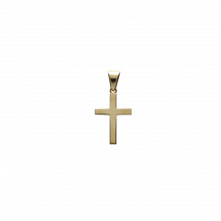 Cross pendant in 585 yellow gold with polished surface