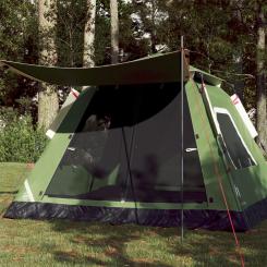 Kuppel-Campingzelt 5 Personen Grün Quick Release