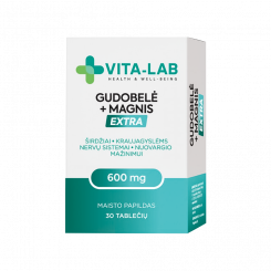 Nahrungsergänzungsmittel VITA-LAB Weißdorn 600 mit Magnesium EXTRA, 30 Tabletten