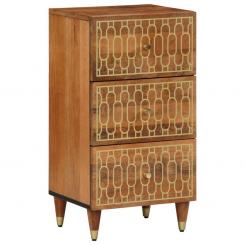 Beistellschrank 40x33x75 cm Massivholz Mango