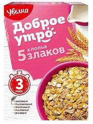 Uvelka flakes made from 5 types of grain, 350g