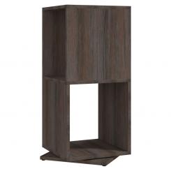 Hinged shelf Grey and Sonoma oak 34.5x34.5x75.5 cm Wood-based material