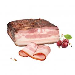 Lackmann pork belly "Korejka wischnjowaja", black-smoked, approx. 300 g