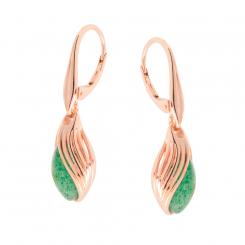 Earrings made from gold-plated 925 silver with