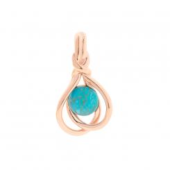 Pendant in gold-plated 925 silver with