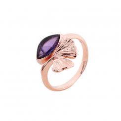 Ladies' ring in 925 silver with amethyst