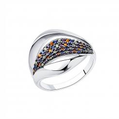 Sokolov ladies' ring in 925 silver with zirconia