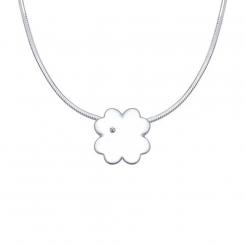 Sokolov necklace 925 silver "Cloverleaf" with diamond