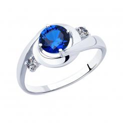 Sokolov ladies ring 925 silver with cubic zirconia