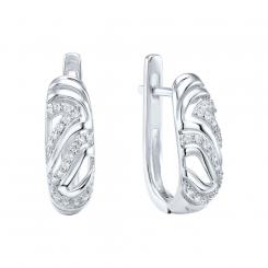 Sokolov earrings 925 silver with cubic zirconia