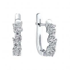 Sokolov earrings in 925 silver with colorless zirconia