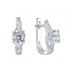 Sokolov earrings in 925 silver with colorless zirconia