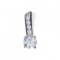 Sokolov pendant in 9256 silver with colorless zirconia