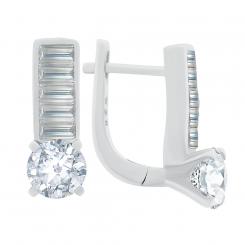 925 silver earrings with cubic zirconia