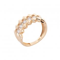 Ladies' ring in 585 rose gold