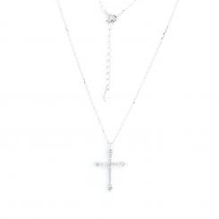 Necklace with a cross pendant in 925 silver