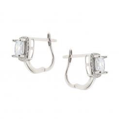 Earrings in 925 silver with Swarovski crystals and zirconia