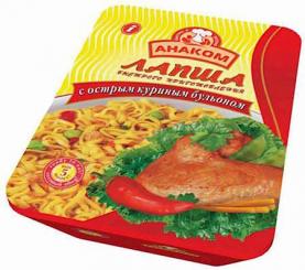 Лапша ANAKOM с курицей - острая, 75 г