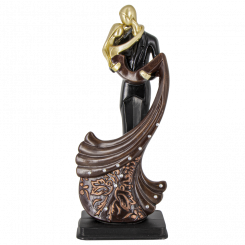 Decorative statuette of lovers, with rhinestones, made of polymer resin, 30 x 13 cm