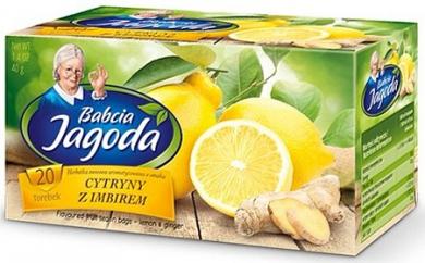 Babcia Jagoda fruit tea with lemon and ginger (20 Btl. x 2g)