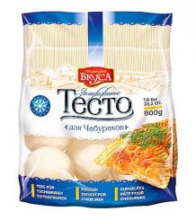 Tradizii Vkusa ready-made dough for "Chebureki" frozen, portioned, 800g