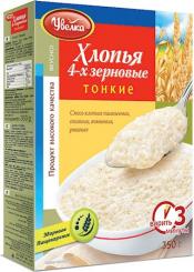 Uvelka flakes made from 4 types of grain, 350g