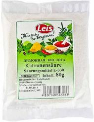 Leis lemon sour E-330, 80 g