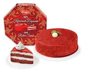 Frusch Torte "Красный бархат", 950 г замороженный