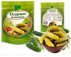 LUBMAX gherkins in a bag, 800g