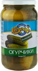 Kozachok pickled cucumbers on tap, 860g (ATG 430g)