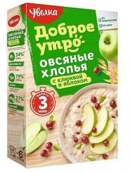 Uvelka oat flakes with cranberries and apple, 240g