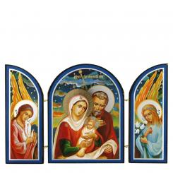 Icon clade "Rozdestwo Gospoda Boga " 3-piece, 18 x 24 cm