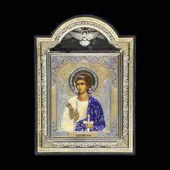 Table icon guardian angel plastic frame dove, 10 x 12 cm