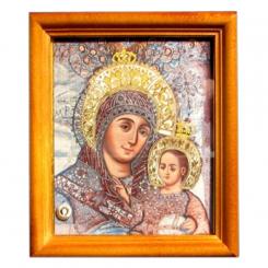 Icon "Vifliemskaya" wooden frame, double embossing, 11 x 13 cm