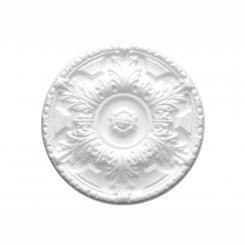 Marbet ceiling rosettes of styrofoam white, patterned