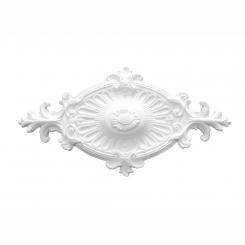 Marbet ceiling rosettes of styrofoam white, patterned