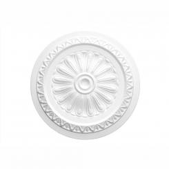 Marbet ceiling rosettes of styrofoam white, patterned