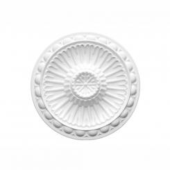 Marbet ceiling rosettes of styrofoam white, patterned