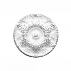 Marbet ceiling rosettes of styrofoam silver, patterned