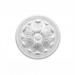 Marbet ceiling rosettes of styrofoam silver, patterned