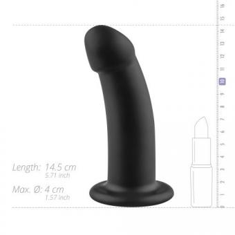 No-Parts - Charlie Dildo 14,5 cm - Schwarz