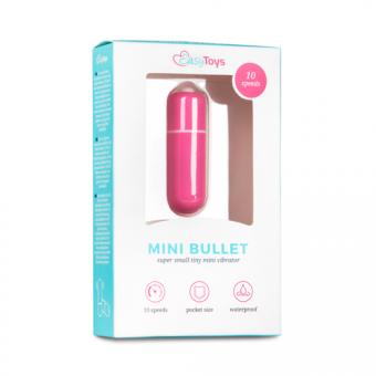 Вибратор Bullet с 10 скоростями - розовый