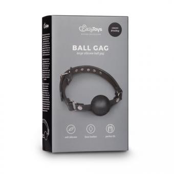 Ball gag with big silicone ball