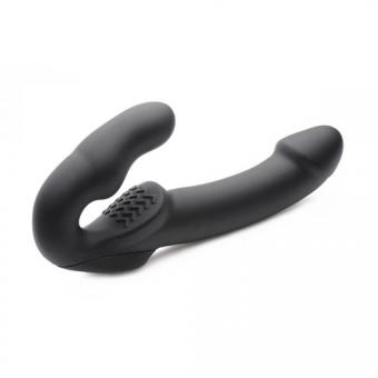 Evoke vibrating strap-on without straps - black