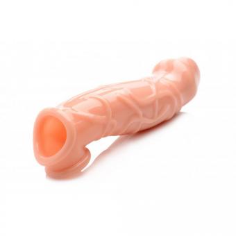 Flesh extender curved penis sleeve