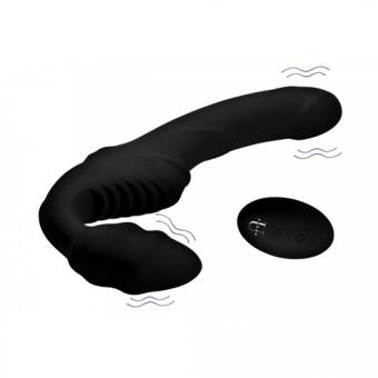 Pro Rider Strapless Strap-on Vibrator - Schwarz