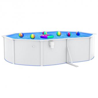 Swimming Pool mit Stahlwand Schwimmbad Schwimmbecken