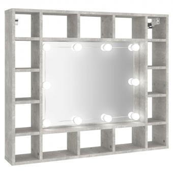 Spiegelschrank mit LED 91x15x76,5cm Badschrank Spiegel